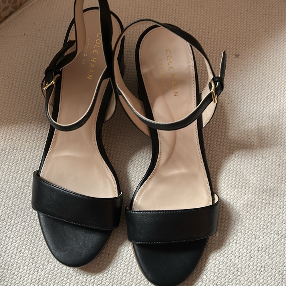 COLE HAAN Josie Block Heel Sandals 7